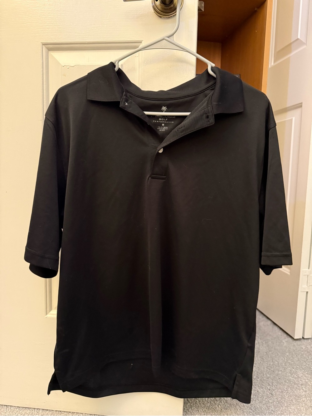 Men's Black Polo Golf shirt